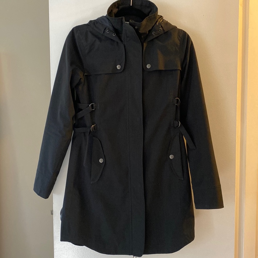 Athleta gray/black hooded parka XS